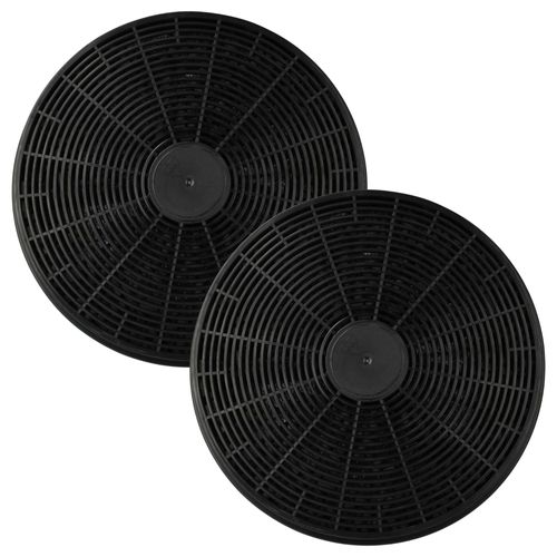 vhbw 2x Filtres à charbon actif compatible avec PKM 9040/60W, 9040/60 BZ, 9040/60 WZ, 9040/90 BZ, 9040/90 WZ, 9040/90W hotte aspirante - 17,5 cm