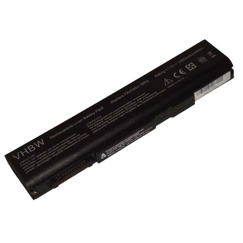 vhbw 1x Batterie remplacement pour Toshiba PABAS223, PA3788, PA3788U-1BRS pour ordinateur portable (4400mAh, 10,8V, Li-ion)