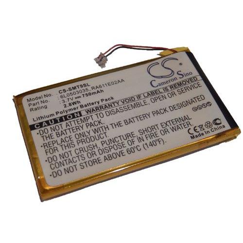 vhbw 1x Batterie compatible avec Samsung YP-T9ZB/XSH lecteur de musique MP3 (750mAh, 3,7V, Li-polymère)