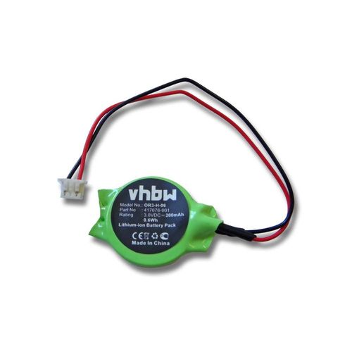 vhbw Pile BIOS compatible avec HP Pavilion Dv4273ea, DV4276EA, Dv4275nr, DV4272EA, Dv4272us, DV4275EA pc, ordinateur notebook (200mAh, 3V, Li-ion)