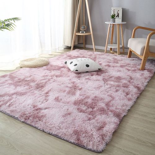 Tapis Long En Peluche Pour Salon,Canapé Moderne,Polymères Moelleux,Chambre D'enfant,Tapis De Chevet,Gris,Balcon,Enfants,Coussin Inoling,Beige - Type Pink Purple-120x200cm(47x78.7in)