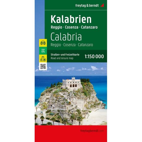 Kalabrien, Straßen- Und Freizeitkarte 1:150.000, Freytag & Berndt