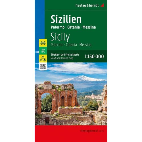 Sizilien, Straßen- Und Freizeitkarte 1:150.000, Freytag & Berndt