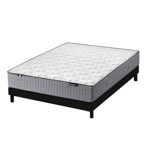 Ensemble Matelas 24 Cm 638 Ressorts Ensachés + Sommier Kit 140x190