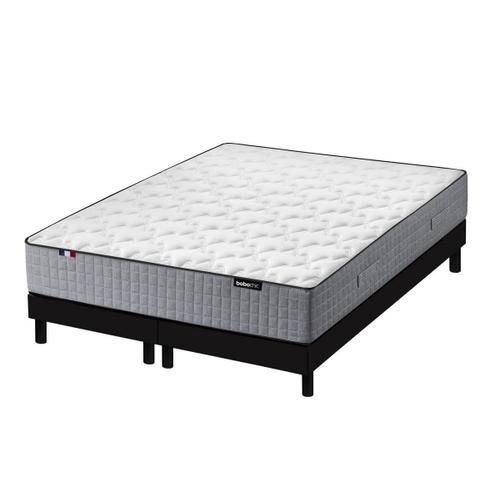 Ensemble Matelas 26 Cm 638 Ressorts Ensachés + Sommier Kit 180x200