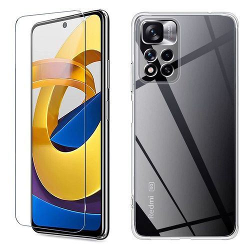 Protection Intégrale 360 Degres Xiaomi Poco M4 Pro 5g : Coque Gel De Protection En Tpu Invisible Arrière Transparente Et Protection Écran Classique Xiaomi Poco M4 Pro 5g - Accessoires Pochette Case