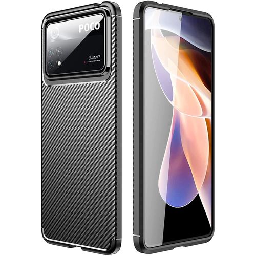 Coque Brossée Noire Xiaomi Poco X4 Pro 5g New Carbon Fiber Antichoc - Accessoires Pochette Case Xiaomi Poco X4 Pro 5g