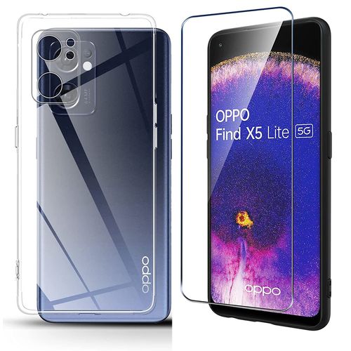 Protection Intégrale 360 Degres Oppo Find X5 Lite 5g : Coque Gel De Protection En Tpu Invisible Arrière Transparente Et Protection Écran Classique Oppo Find X5 Lite 5g - Accessoires Pochette Case