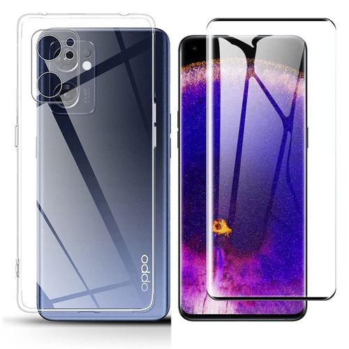 Protection Intégrale 360 Degres Oppo Find X5 Lite 5g : Coque Gel De Protection En Tpu Invisible Arrière Transparente Et Protection Écran Full Cover Noir Oppo Find X5 Lite 5g - Accessoires Pochette Case
