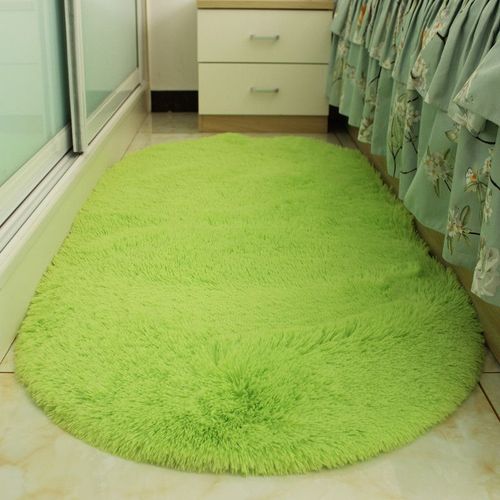 Tapis Ovale En Velours Pour Salon,Tapis En Peluche Rose Pour Chambre À Coucher,Coussin De Balcon,Décoration De Hall Pour Enfants - Type Fruit Green-140x200cm(55x78in)