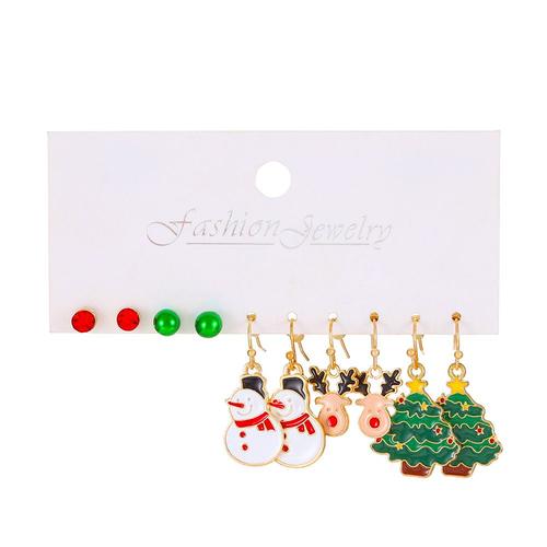 Boucles D'oreilles De Noël Lot De 5 Paires Multicolore