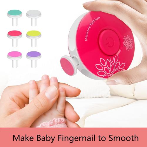 Lime à ongles électrique pour bébé, têtes de ponçage remplaçables