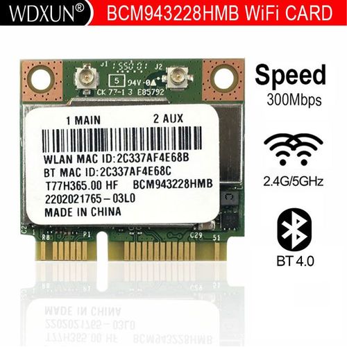 Broadcom ? Foxconn HF 300M 802.11 a/b/g/n +, Bluetooth 4.0, pour asus, acer, sony