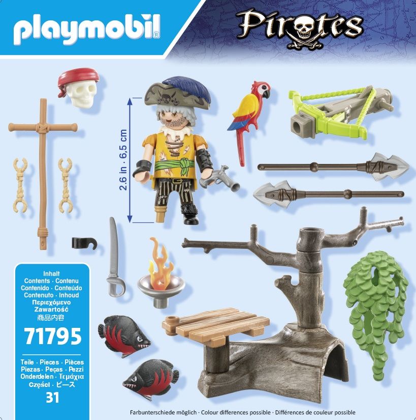 Playmobil 71795 - Pirate Avec Arbal�te Et Poissons � Viser - 3