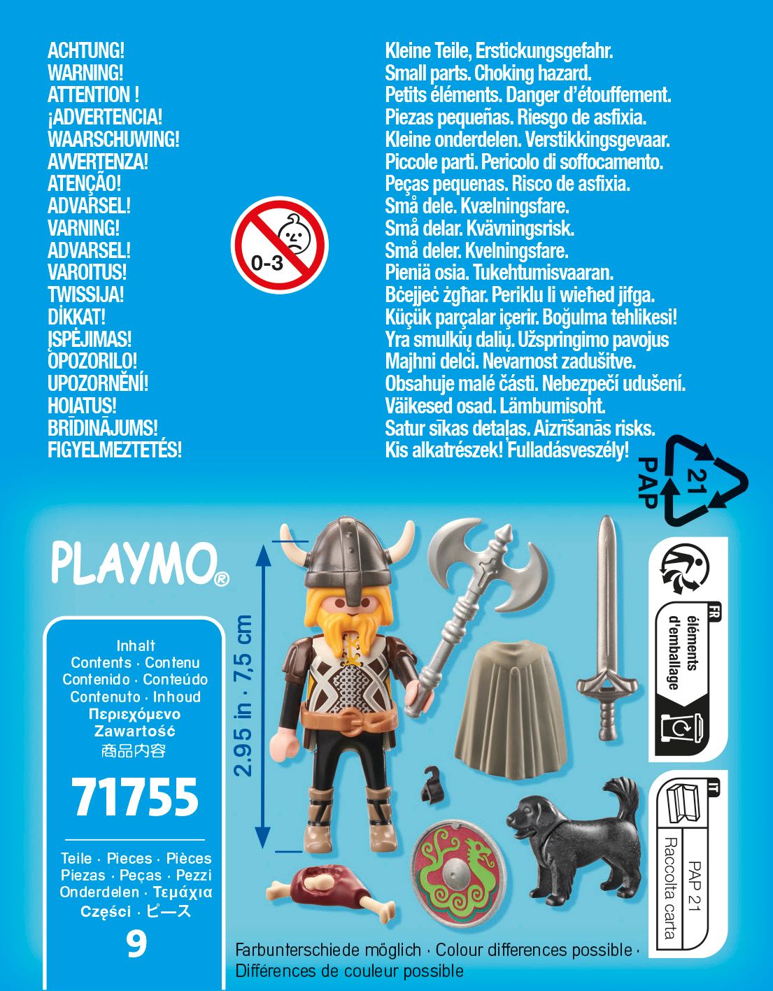 Playmobil 71755 - Viking Avec Chien, Bouclier Et Armes - 3
