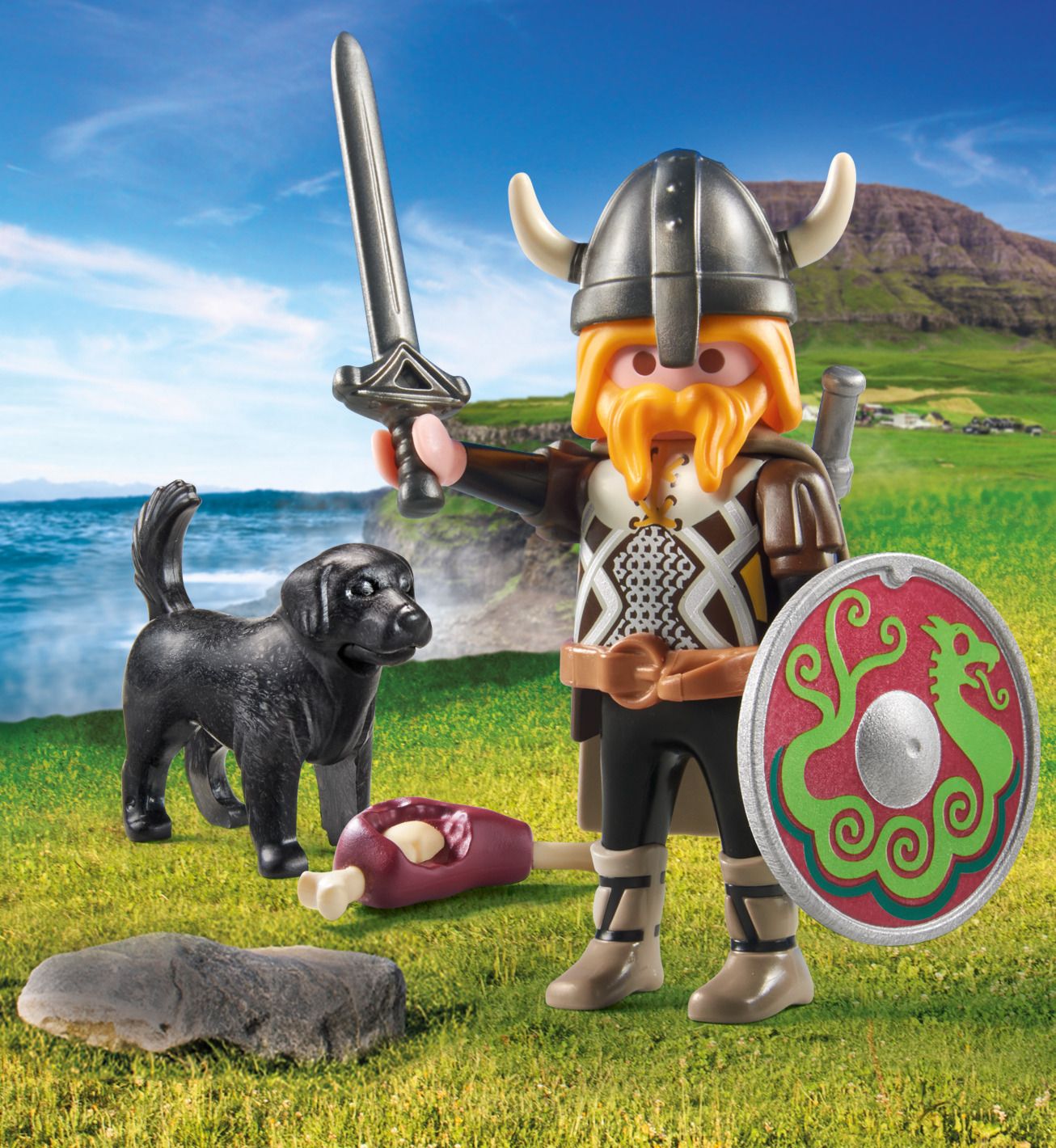 Playmobil 71755 - Viking Avec Chien, Bouclier Et Armes - 4