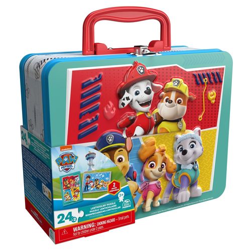 Games Grande Valisette Metal 2 Puzzles Lenticulaires La Pat' Patrouille