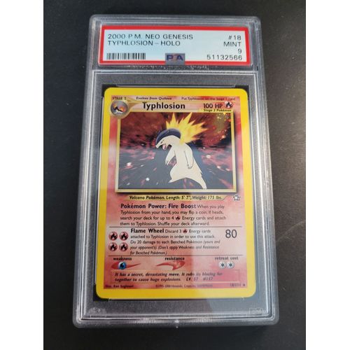 Typhlosion 18/111 Set Neo Genesis Eng Psa 9