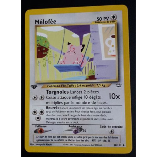 Carte Pokémon Mélofée 30 111 [Premiere Edition 1] - Neo Genesis Wizards (Vf)