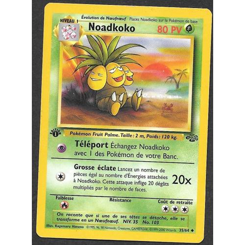 Carte Pokémon Noadkoko 35/64 [Premiere Edition 1] - Jungle Wizards (Vf)