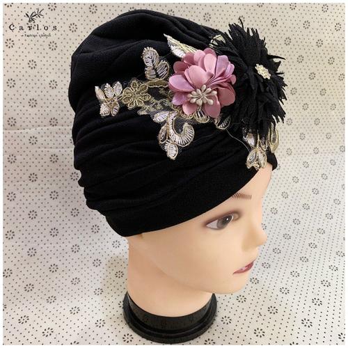 Echarpe - Foulard - Cheche - Snood ,As Picture--Bonnet Turban En Velours Doré Pour Femme Musulmane, À La Mode, Strass, Solide, Indie