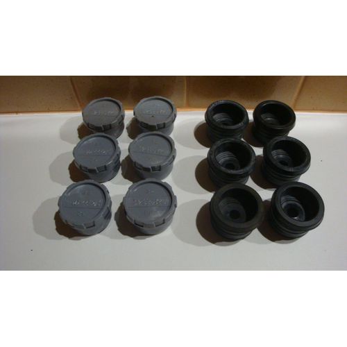 Tampon Visite MF PVC D.32 ( Paire )