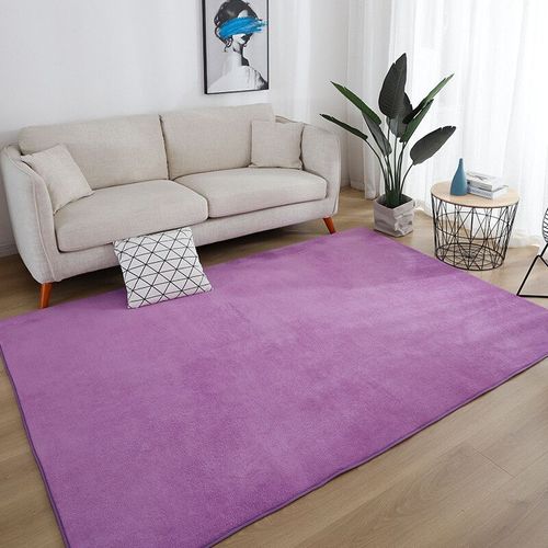Grand Tapis Gris Antidérapant Pour La Décoration De La Maison,Accessoire Pour Salon,Canapé,Chambre À Coucher,Lée Optique,Polymères De Sol De Oral Et Doux,Délégatio - Type Purple-100x200cm(39x78 In)