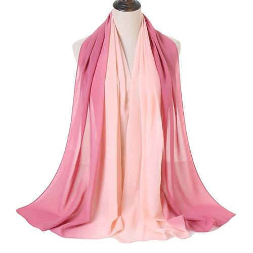 Echarpe - Foulard - Cheche - Snood ,Dark Light Pink--Écharpes En Mousseline De Soie Pour Femmes, Châles De Plage, Sarong, Châles Et