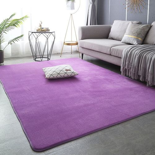 Tapis De Salon Velet Gris,Tapis De Chevet Nonald,Grand Tapis De Sol Souple,Polymère De Jeu Pour Enfants,Rectangulaire,Décoration De La Maison - Type Purple-160x230cm(62x90 In)