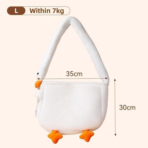 Sac À Bandoulière Chaud Portable Pour Animaux De Compagnie,Sac De Voyage Pour Chats,Grand Espace,Abonnés,Trou Latéral Actile,Sortie Pour Animaux De Compagnie,Initié,Automn - Type Goose-L-Within 7kg