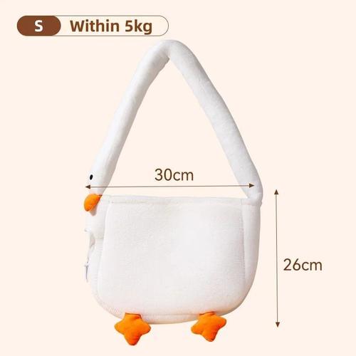 Sac À Bandoulière Chaud Portable Pour Animaux De Compagnie,Sac De Voyage Pour Chats,Grand Espace,Abonnés,Trou Latéral Actile,Sortie Pour Animaux De Compagnie,Initié,Automn - Type Goose-S-Within 5kg