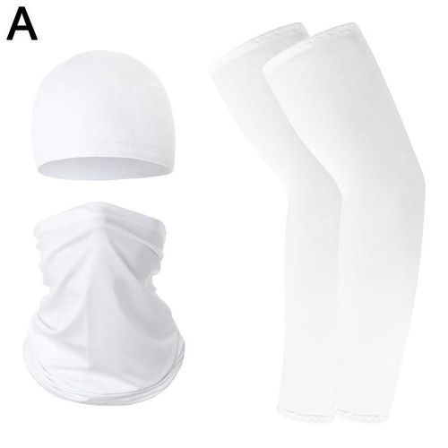 Casquette De Vélo Avec Manches En Soie Glacée Pour Hommes Et Femmes, Protection Solaire, Casquette De Sport En Plein Air Coupe-Vent, Masque Écharpe Multifonctionnel