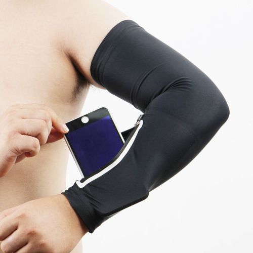 Brassard Chauffe-Bras Court Unisexe Pour Téléphone Portable, Sacoche Extensible Pour La Course, La Conduite, Protection Solaire, 1 Pièce