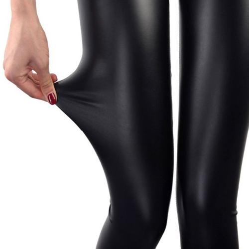 Pantalon D'Été En Cuir Pu Noir Pour Femme, Leggings Taille Haute, Slim, Push-Up, Sexy, Élastique, Extensible, Grande Taille