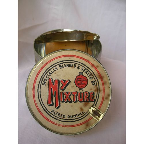 Ww2 Angleterre Boïte De Tabac Anglais Vide " My Mixture " Blended & Sealed By Alfred Dunhill