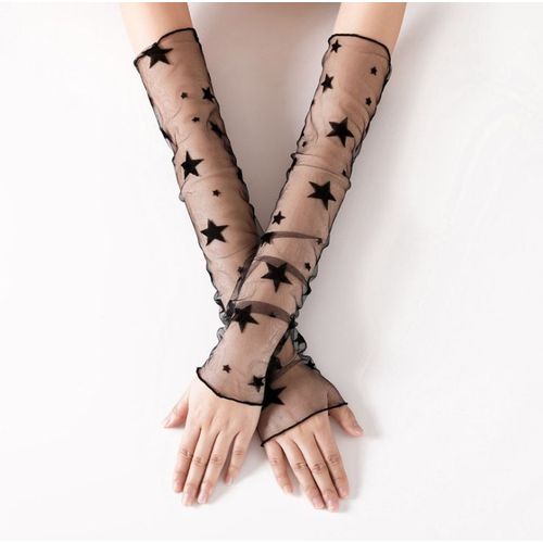 Gants Demi-Doigt En Dentelle Pour Femmes, Manches De Glace En Maille, Manches Longues D'Été, Cyclisme, Mode, Protection Solaire En Plein Air, 2022