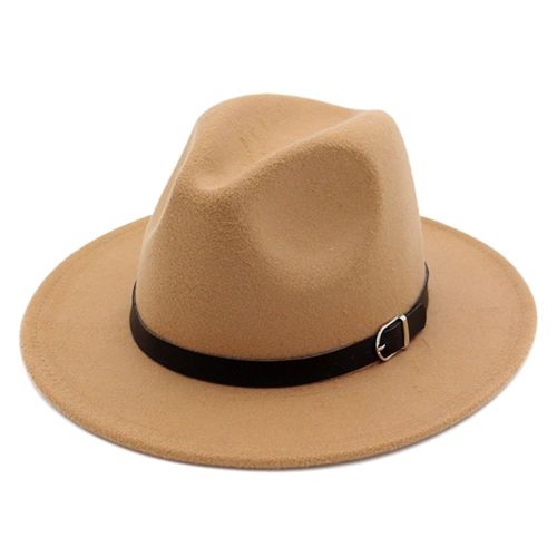 Chapeau Fedora En Feutre À Large Bord, Chapeau De Soleil Souple, Panama, Chapeau De Cowboy Pour Église De Plage, Unisexe Xr-Hot