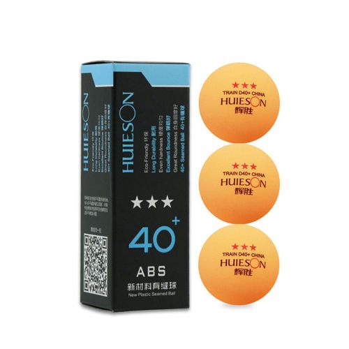 Balles De Tennis De Table, 3 Pièces, Niveau Professionnel Trois Étoiles, Abs 40 + Mm, Kit D'Accessoires De Sport De Raquette