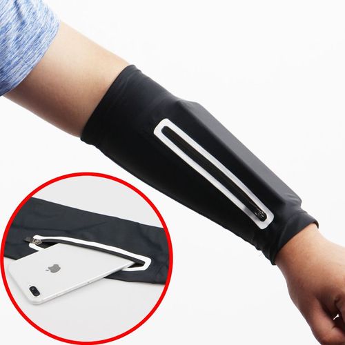 Brassard Chauffe-Bras Court Unisexe Pour Téléphone Portable, Sacoche Extensible Pour La Course, La Conduite, Protection Solaire, 1 Pièce
