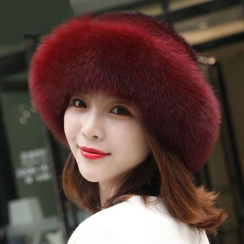 Chapeau D'Hiver En Fausse Fourrure Pour Femme, Chapeau Chaud D'Extérieur, À La Mode, Cadeau De Noël, Xr-Hot