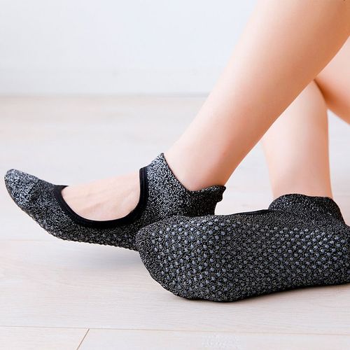 Chaussettes De Cheville En Soie Argentée Pour Femmes, Antidérapantes, Respirantes, Dos Nu, Sous-Vêtements De Yoga, Danse De Ballet, Fitness, Gymnastique