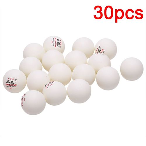 30 Pièces/Sac Balle De Tennis De Table Professionnelle 50mm Diamètre 3 Étoiles Balles De Ping-Pong Pour L'Entraînement De Compétition Bas Prix