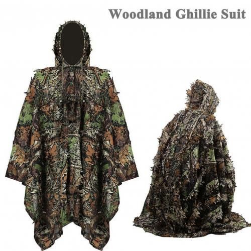 Vêtements De Chasse En Feuille D'Érable 3d, Manteau De Sniper, Camouflage Bionique, Veste Pour Le Tir