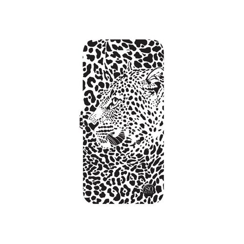 So Seven Jungle Fever Reverso Léopard - Étui À Rabat Pour Téléphone Portable - Noir, Blanc