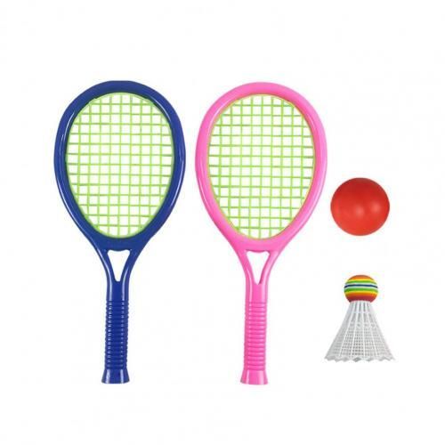 Ensemble De Raquettes De Badminton, Base Solide, Portable, Écologique, Coloré, Haute Élasticité, Jouet De Sport Pour Enfants