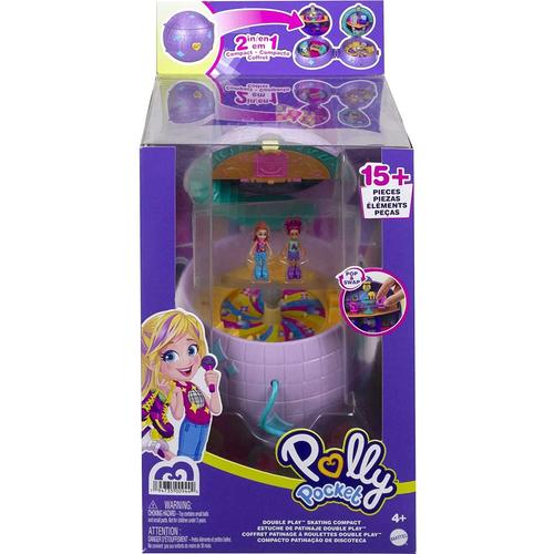 Polly Pocket Disco Roller Rink Set De Jeu Compact