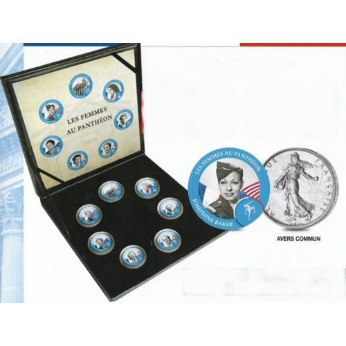 Coffret Commémoratif Les Femmes Au Pantheon 7 Pieces