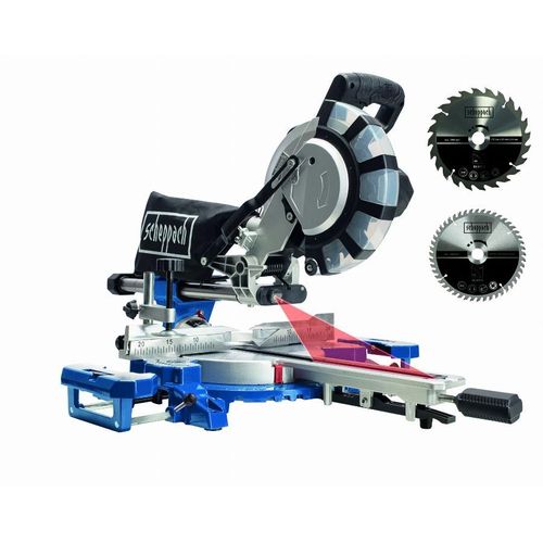 Scie à onglet radiale SCHEPPACH 2200W - 2 lames - 254 mm - HM254SPX