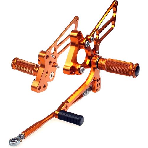 Or - Cnc Réglable Rearsets Repose-Pieds Arrière Commandes Reculées Pour Ducati 749 999 2003 2004 2005 2006