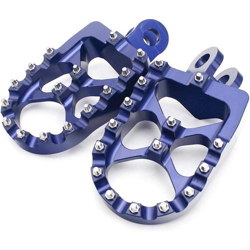 Bleu - Tarazon Cnc Aluminium Repose-Pieds Pédales Pour Suzuki Rm 125 250 91-02 Rmx250 S R Drz400 E S 00-19 Pour Kawasaki Klx400r 2003 2004
